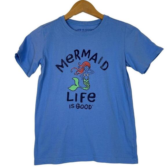 Life is Good Children's Cotton Mermaid Tee Size: Large - Picture 1 of 5